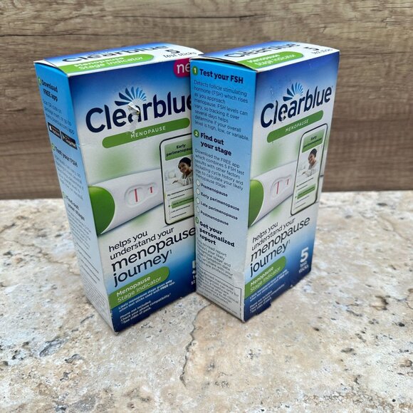 2 Pack Clearblue Menopause Stage Indicator 5 Test Sticks Each Exp: 06/26 - 01/26 - Picture 2 of 7